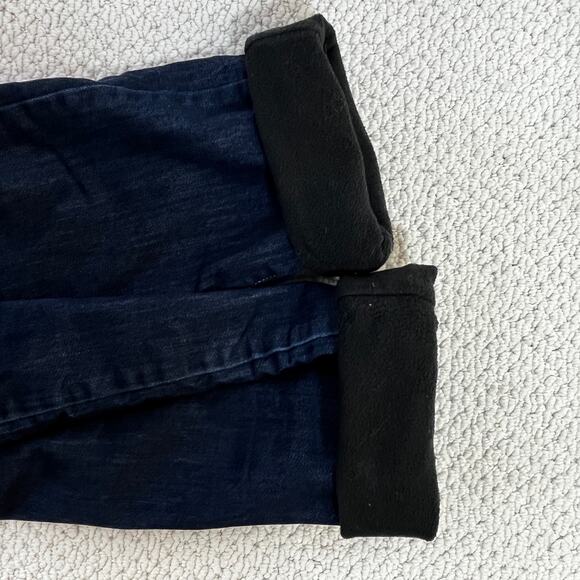 Eddie Bauer Fleece-Lined Jeans Women's 8 Slightly Curvy High Rise Slim Straight - Picture 6 of 6